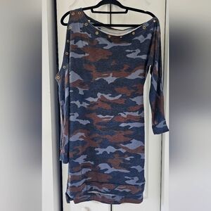 Venus Blue Camo dress Size M
